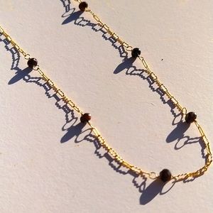 DELICATE CHAIN with tiger eye & labradorite stones
